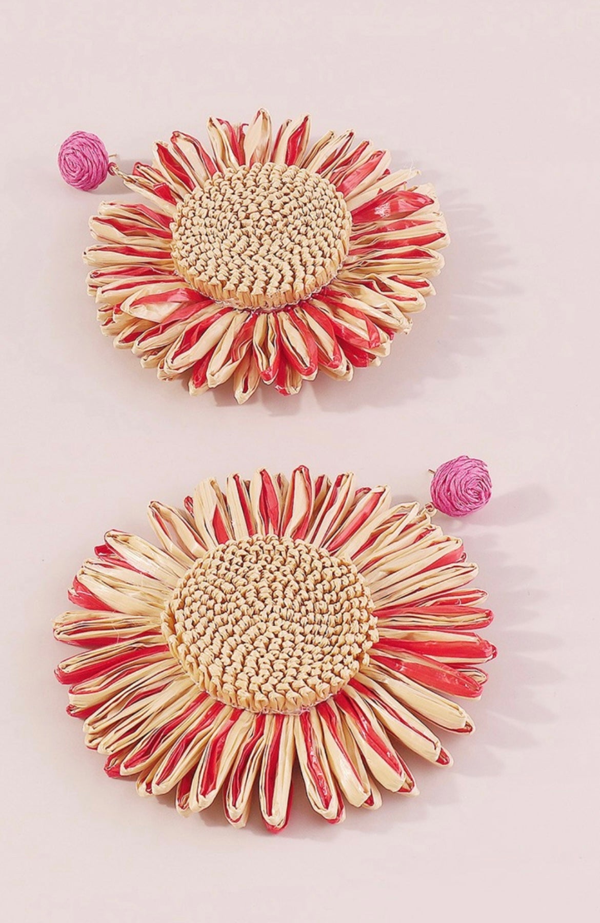 Boho Raffia Drop Earring